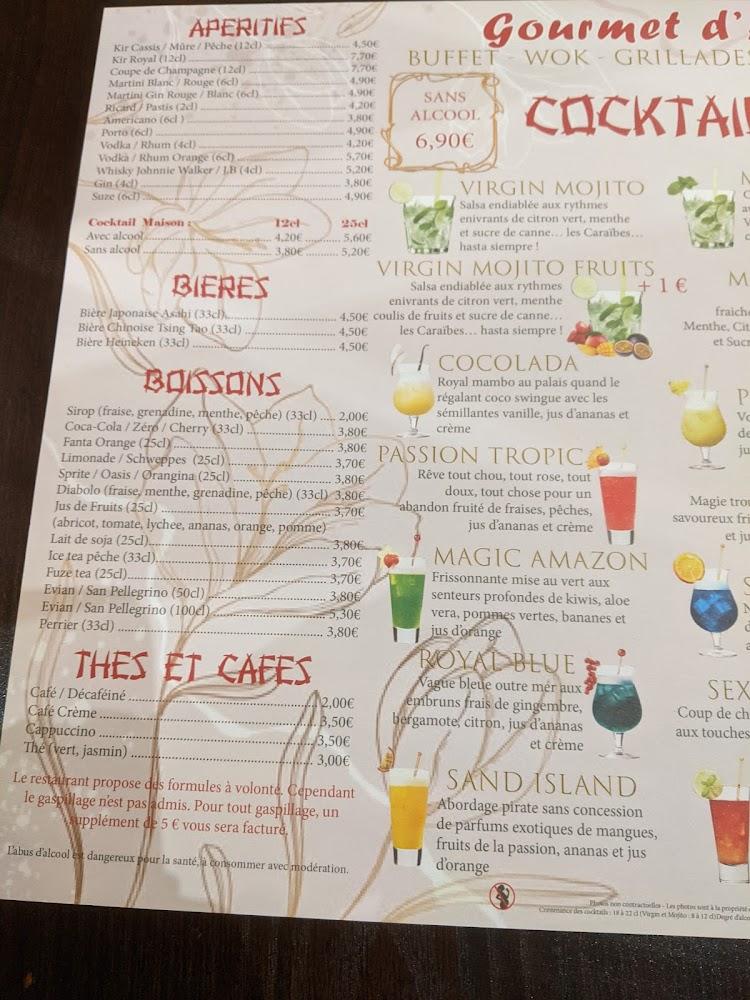 Gourmets d'Asie - Menu Image 2